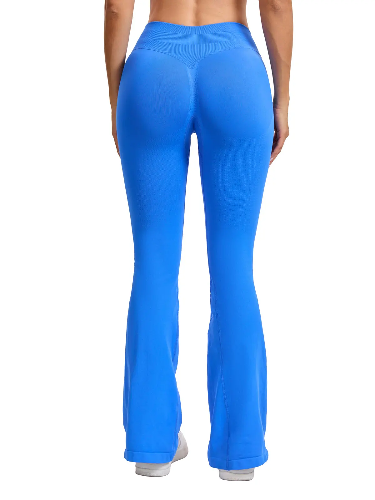 NCLAGEN Flares Scrunch Booty Women's Gym Leggings Seamless Fitness Workout Yoga Trousers Squat Proof Fashion Flared Pants