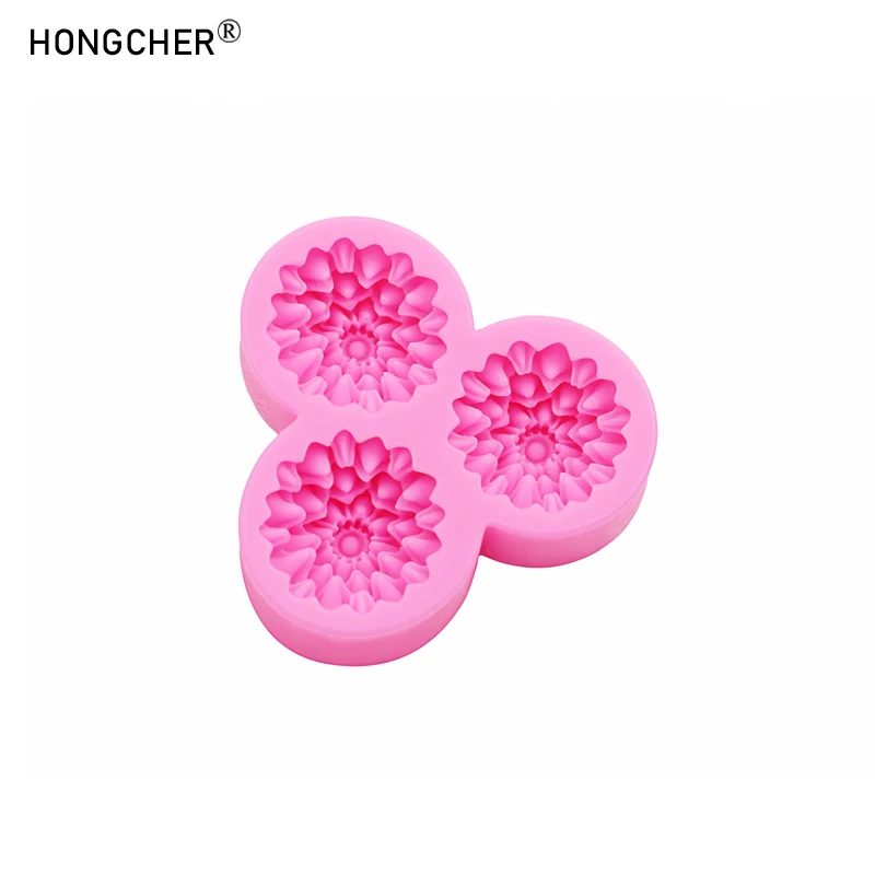 Carnation Flower Making DIY Resin Jewellery Accessories Silicone Mould Handmade Chocolate Flip Cake Baking Moulds
