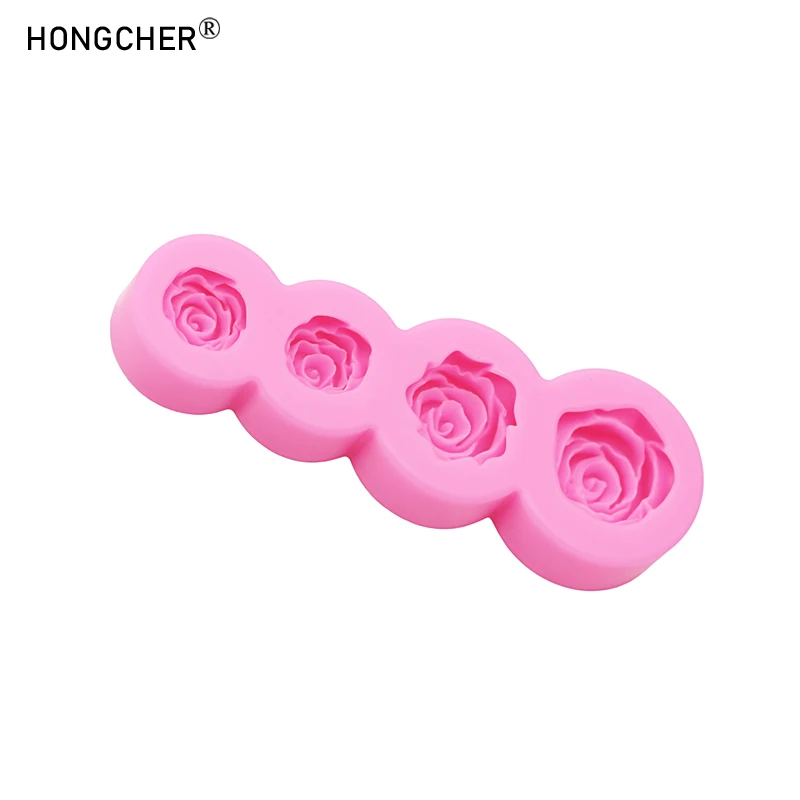 Carnation Flower Making DIY Resin Jewellery Accessories Silicone Mould Handmade Chocolate Flip Cake Baking Moulds