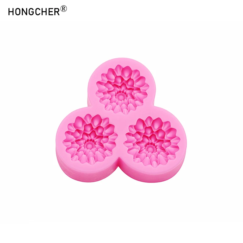 Carnation Flower Making DIY Resin Jewellery Accessories Silicone Mould Handmade Chocolate Flip Cake Baking Moulds