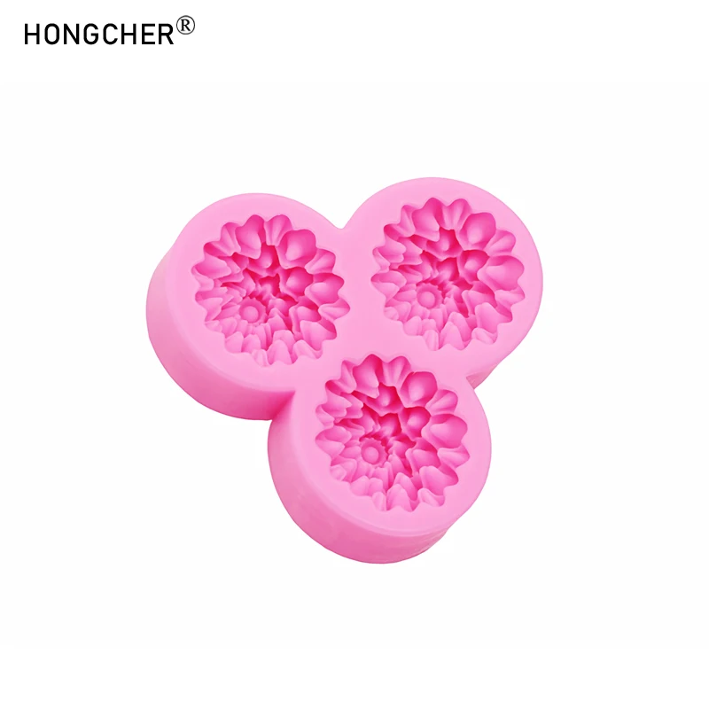 Carnation Flower Making DIY Resin Jewellery Accessories Silicone Mould Handmade Chocolate Flip Cake Baking Moulds