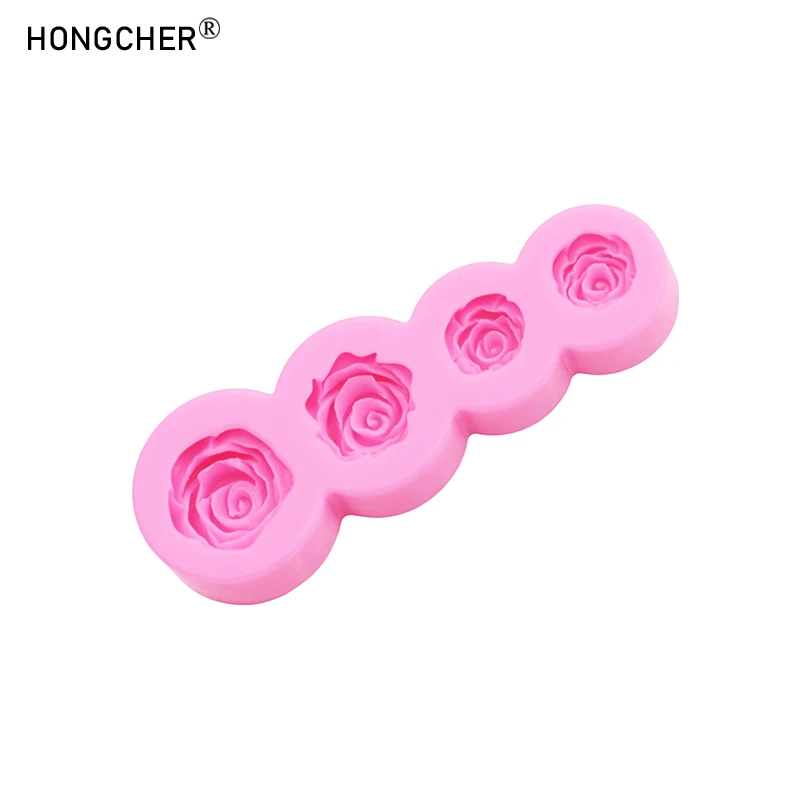 Carnation Flower Making DIY Resin Jewellery Accessories Silicone Mould Handmade Chocolate Flip Cake Baking Moulds