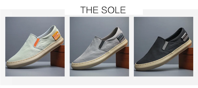 Summer Breathable Canvas Shoes Men Loafers Slip On Sneakers Fashion Casual Men Shoes Lightweight Flats Men Driving ZapatoBD24060