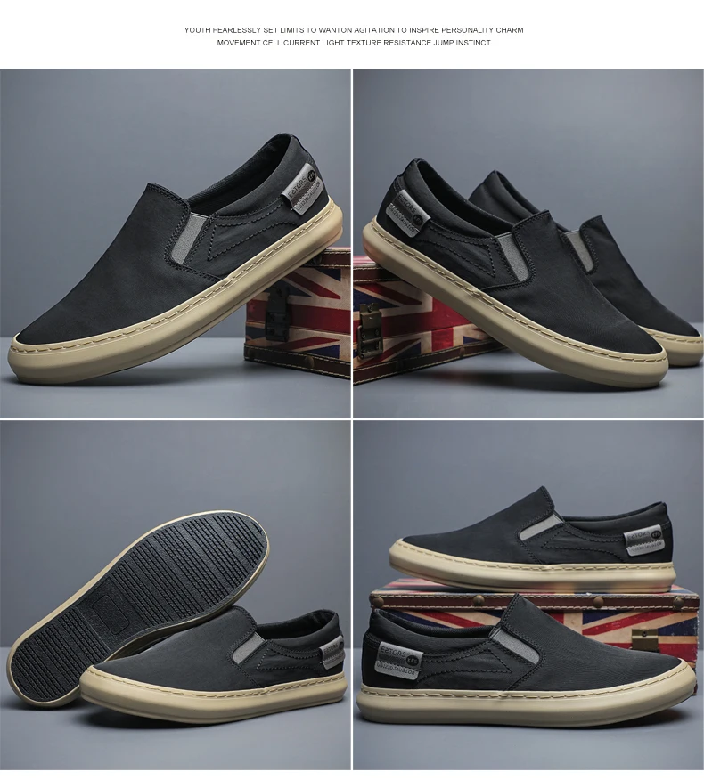 Summer Breathable Canvas Shoes Men Loafers Slip On Sneakers Fashion Casual Men Shoes Lightweight Flats Men Driving ZapatoBD24060