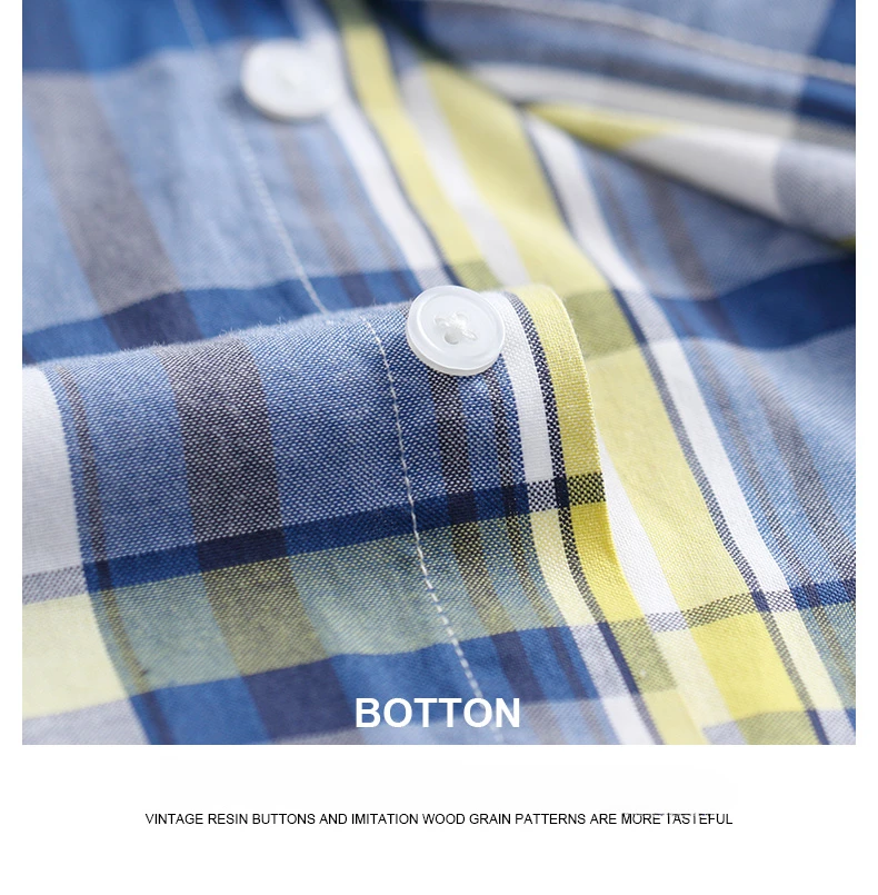 Fashion Korean Trends Casual Long-Sleeve Shirts for Men Slim Fit Plain Shirt 100% Cotton Plaid Striped Tops Soft Designer Clothe