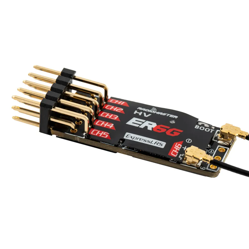 RadioMaster ER6G Slim ExpressLRS CRSF PWM Dual Antenna RC Receiver
