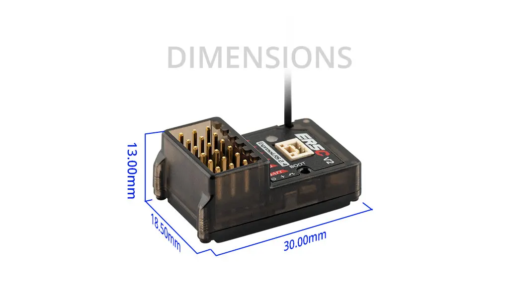RadioMaster ER5C V2 2.4GHz ELRS PWM Receiver for Surface Marine RC Applications