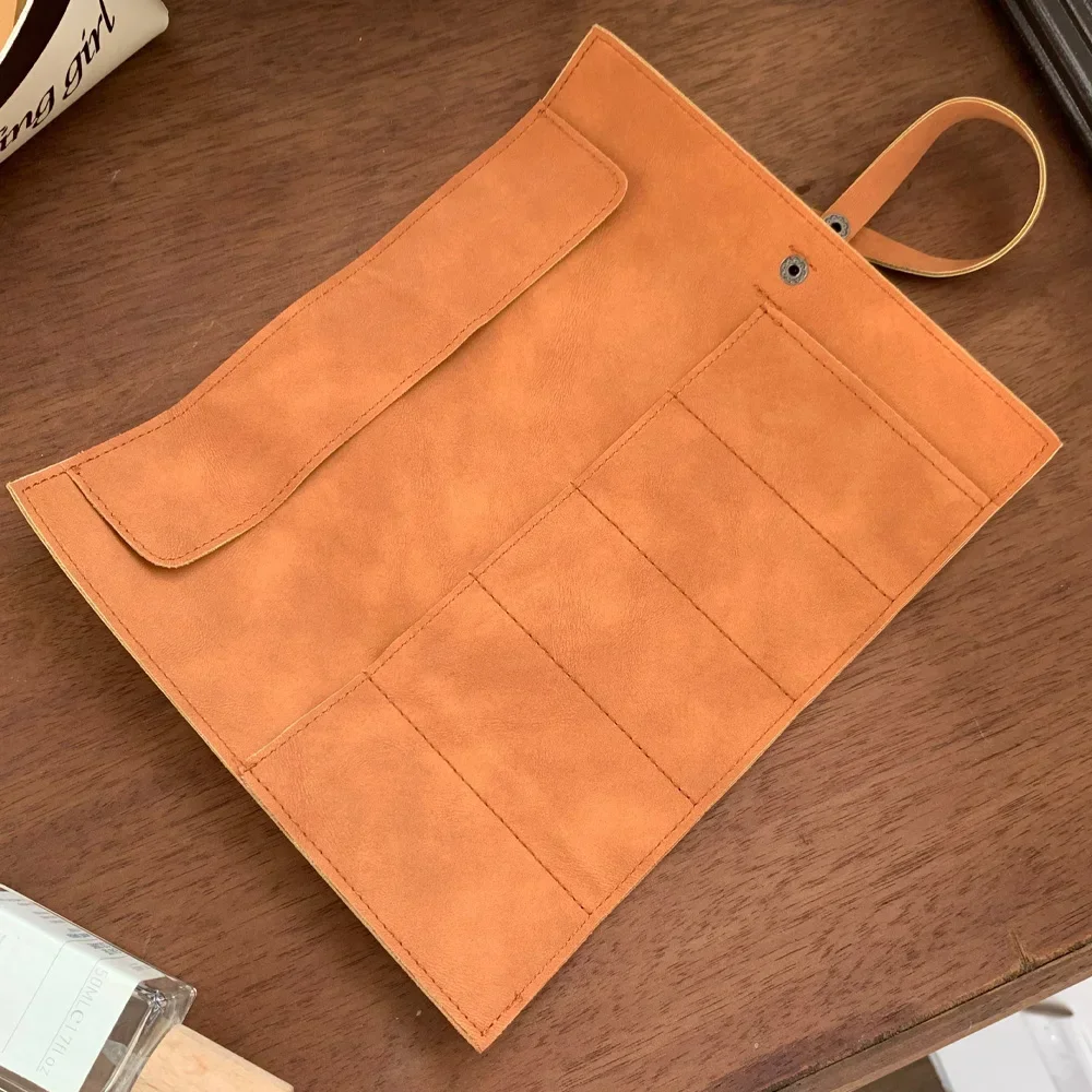 2026 Watch Band Roll Organizer with 5 Slots,Storage Box,Easy Carry On Watchlover Storage,Full Grain Leather,Handmade Travel Case
