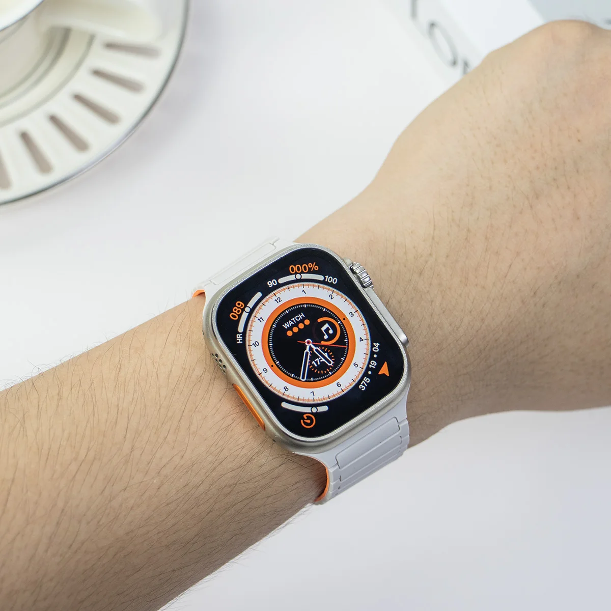 Magnetic Silicone Band for Apple Watch Ultra 3 2 49mm 46mm 42mm 45mm 44mm 40 41mm Strap IWatch Series 11 10 9 8 7 6 SE Bracelet