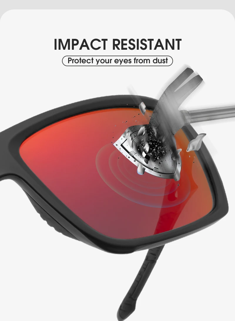 Kapvoe Polarized Sunglasses Fashion Outdoor Sports Uv400 Glasses Camping Fishing Goggles Hiking Running Glasses for Men Cycl