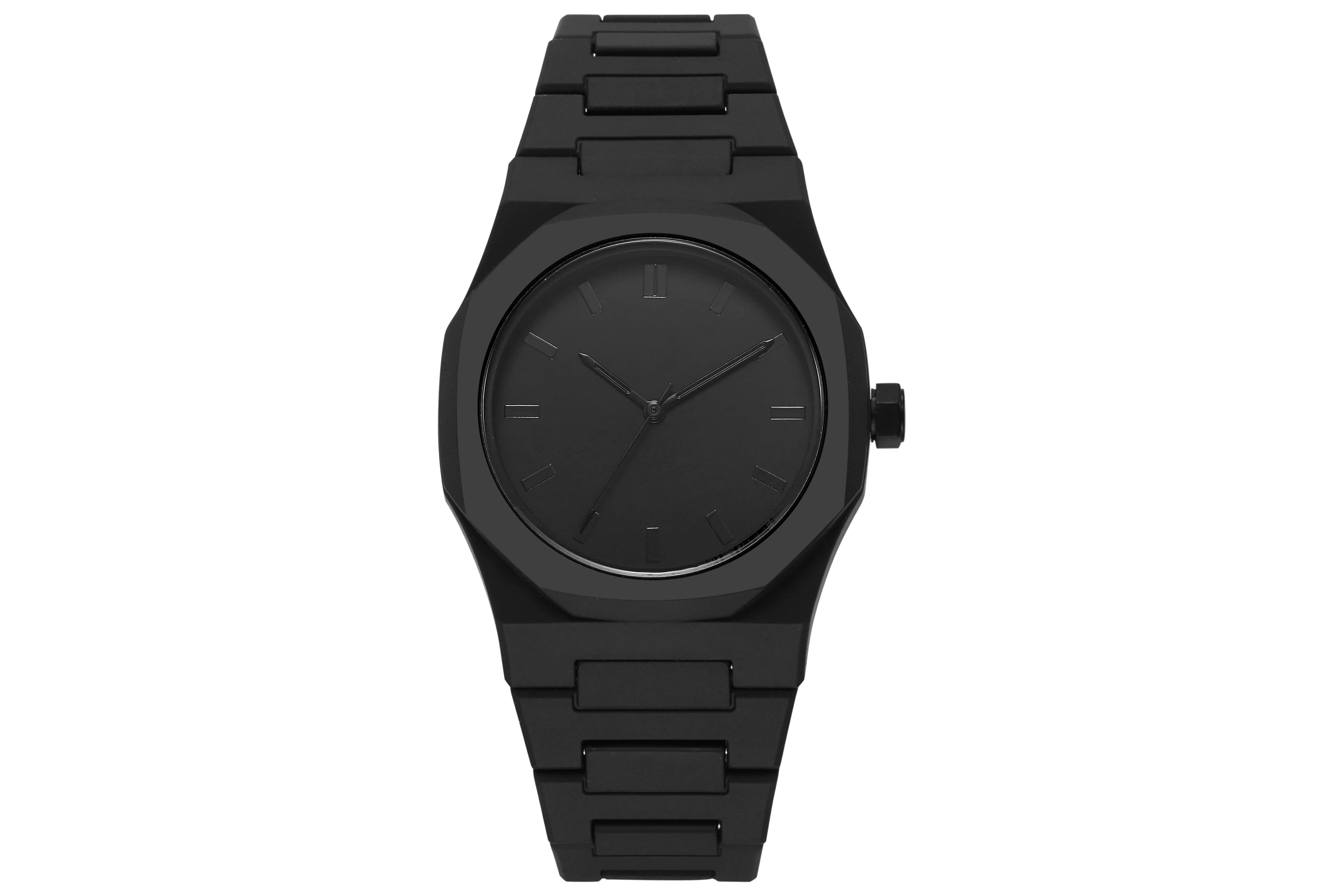 Modern Minimalist Personality Creative All-black Men's Watch Arabic Digital Sports Leisure Quartz Watch Unique Design Watch