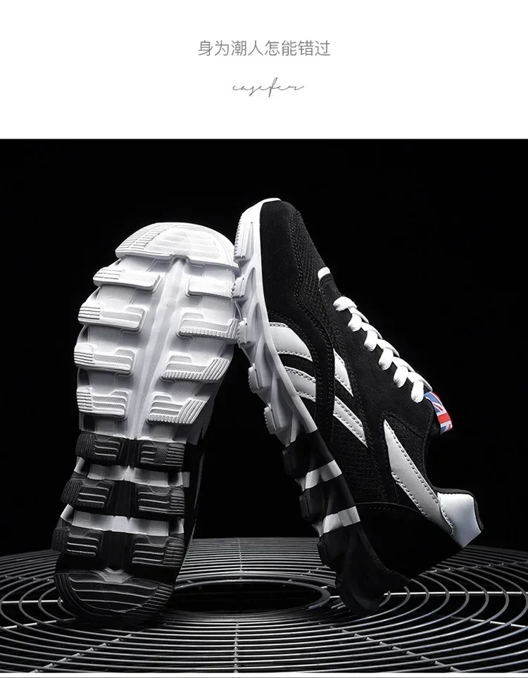 Brand Trend Size 38-48 Men's Wear-resistant Cushioning Thick-soled Fitness Sneakers Outdoor Breathable Running Shoes for Men
