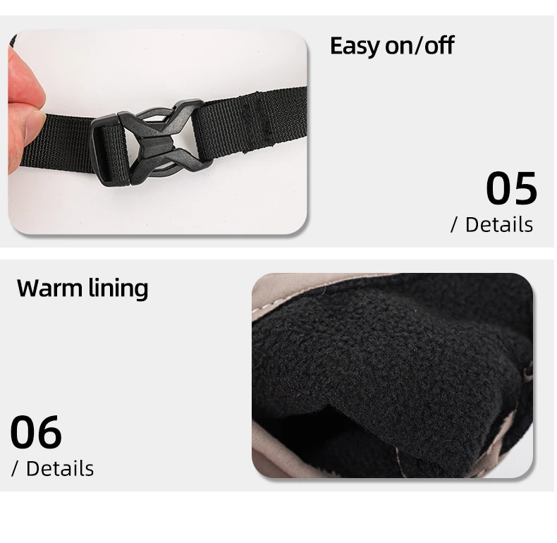 Anti-Dirty Dog Shoes Warm Back Strap Anti-Detachment Non-Slip Outdoor Activities Waterproof Rain Snow Pet Boots Pet Supplies