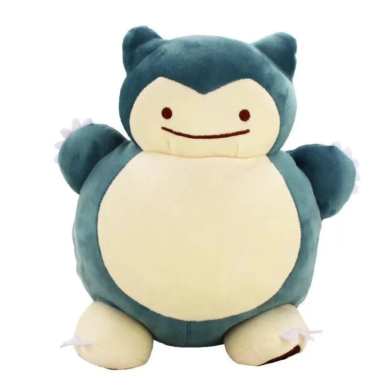 20cm Pokemon Anime Dolls Reversible Pillow Cushion Ditto Transform Snorlax Plush Toys Pillow Doll For Kids Gift