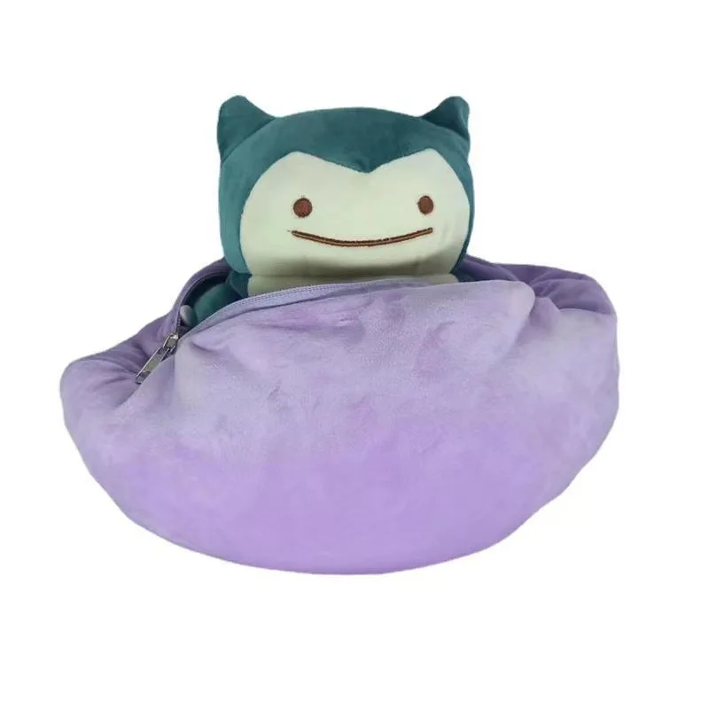 20cm Pokemon Anime Dolls Reversible Pillow Cushion Ditto Transform Snorlax Plush Toys Pillow Doll For Kids Gift