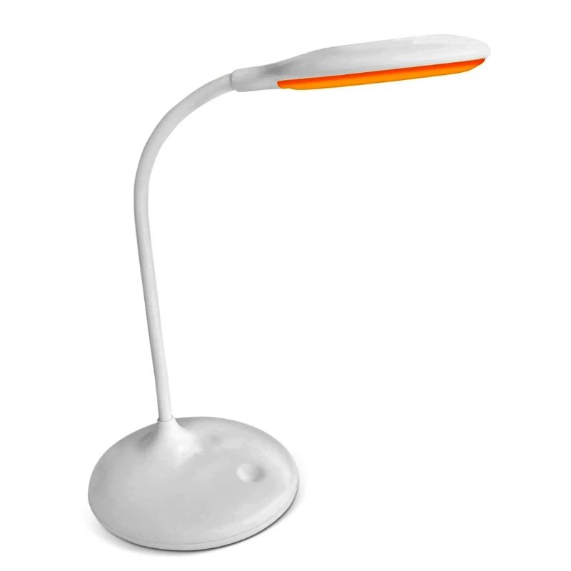 No Blue Desk Lamp 1600K 600nm Eye-Care Rechargeable Table Reading Light Touch Control Flexible Gooseneck with Standing Base
