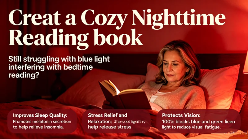 630nm Red Light Bulb for Sleep 7W E27 100% Blue Light Blocking Promotes Melatonin Production Ideal for Bedroom Sleep