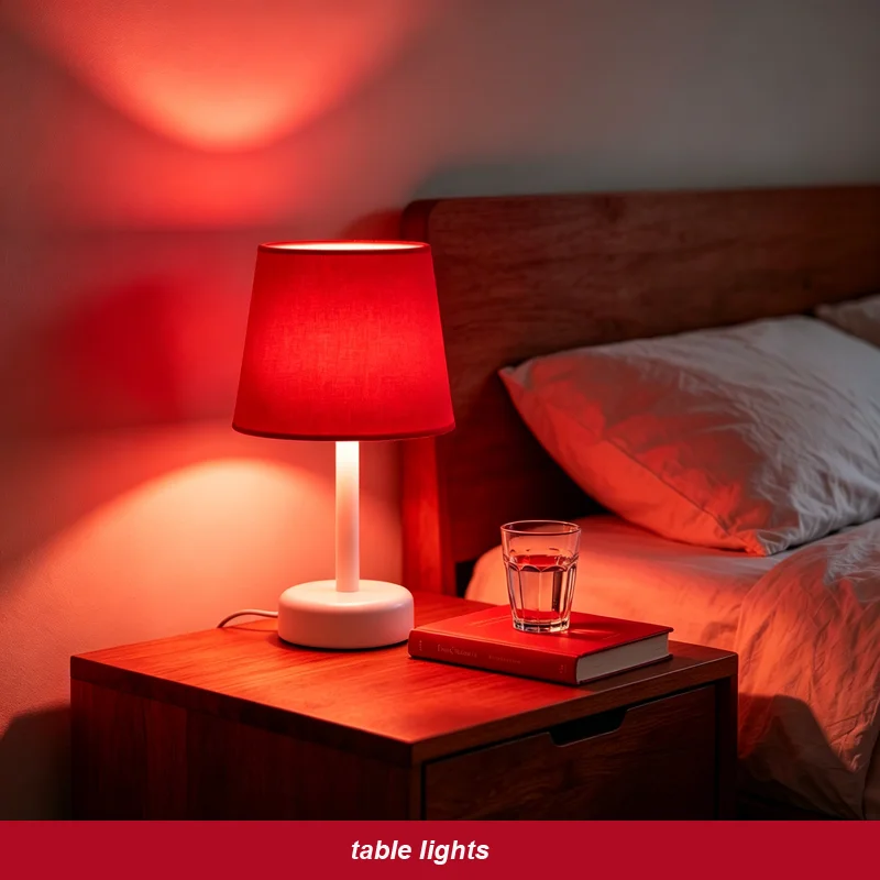 630nm Red Light Bulb for Sleep 7W E27 100% Blue Light Blocking Promotes Melatonin Production Ideal for Bedroom Sleep