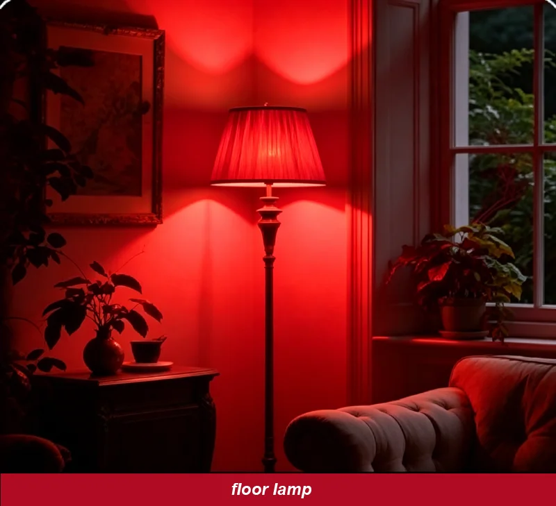 630nm Red Light Bulb for Sleep 7W E27 100% Blue Light Blocking Promotes Melatonin Production Ideal for Bedroom Sleep