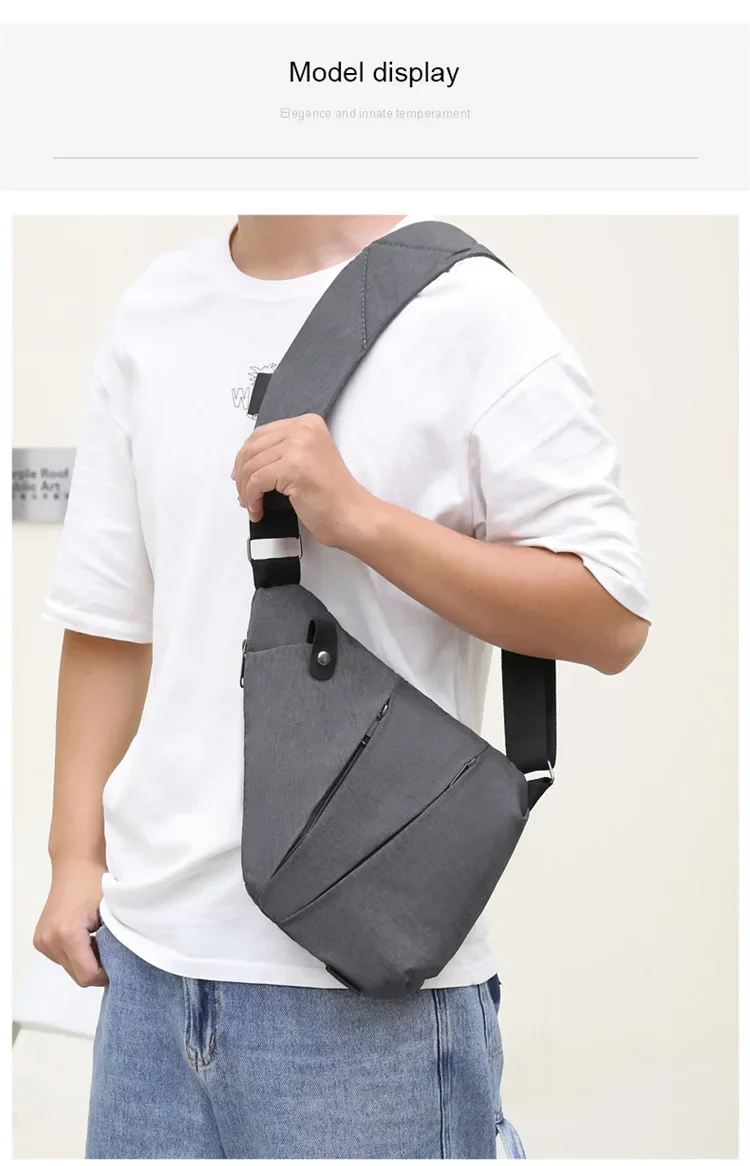 Brand Men Travel Business Fino Bag Burglarproof Shoulder Bag Holster Anti Theft Security Strap Digital Storage Chest Bags рюкзак