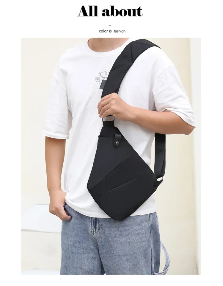 Brand Men Travel Business Fino Bag Burglarproof Shoulder Bag Holster Anti Theft Security Strap Digital Storage Chest Bags рюкзак