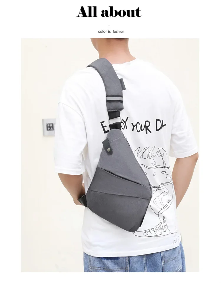 Brand Men Travel Business Fino Bag Burglarproof Shoulder Bag Holster Anti Theft Security Strap Digital Storage Chest Bags рюкзак
