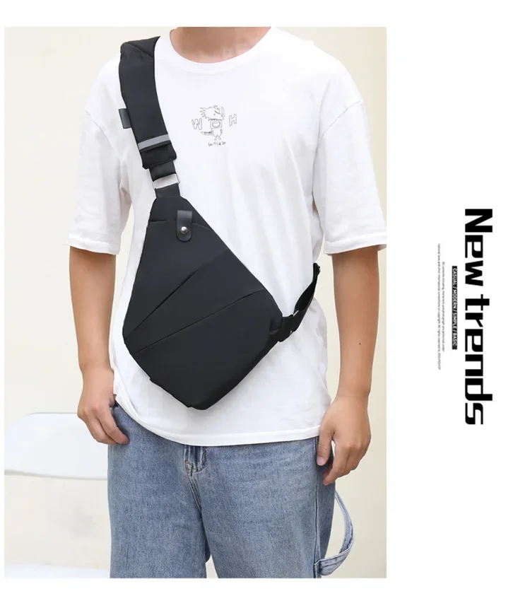 Brand Men Travel Business Fino Bag Burglarproof Shoulder Bag Holster Anti Theft Security Strap Digital Storage Chest Bags рюкзак