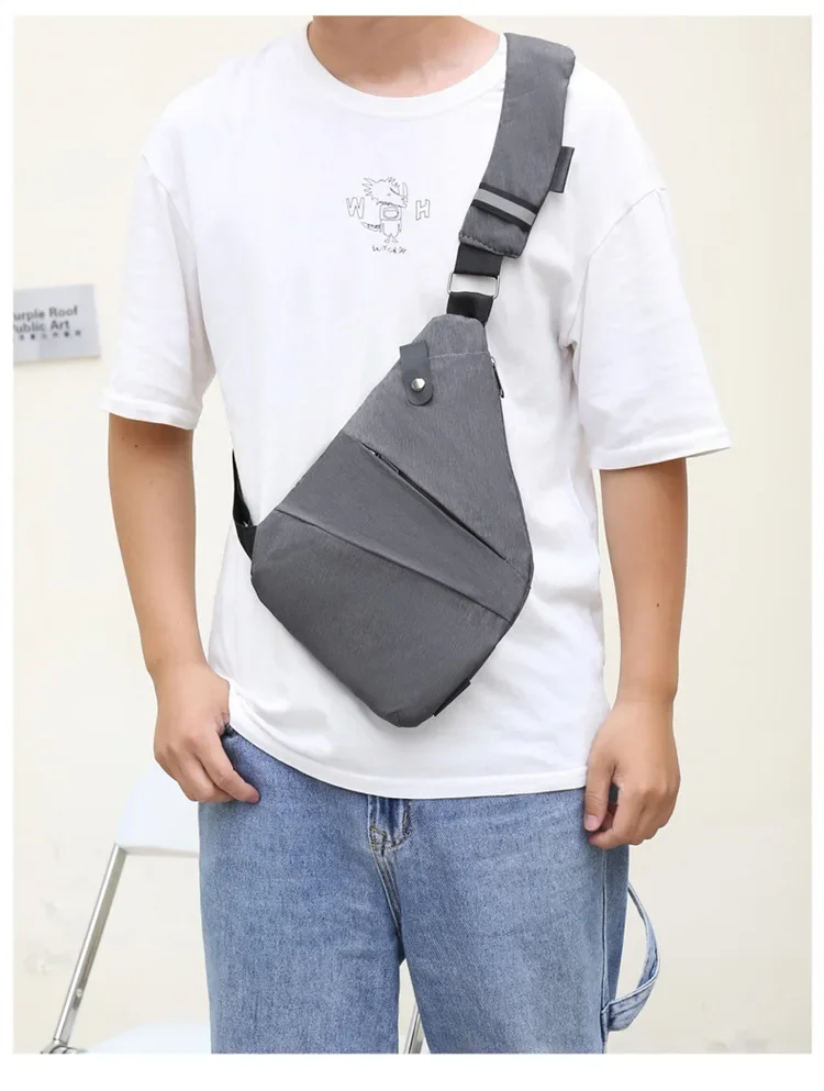 Brand Men Travel Business Fino Bag Burglarproof Shoulder Bag Holster Anti Theft Security Strap Digital Storage Chest Bags рюкзак