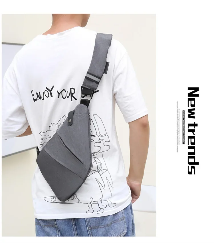 Brand Men Travel Business Fino Bag Burglarproof Shoulder Bag Holster Anti Theft Security Strap Digital Storage Chest Bags рюкзак