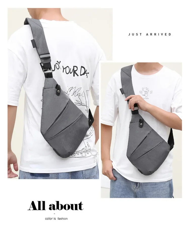 Brand Men Travel Business Fino Bag Burglarproof Shoulder Bag Holster Anti Theft Security Strap Digital Storage Chest Bags рюкзак