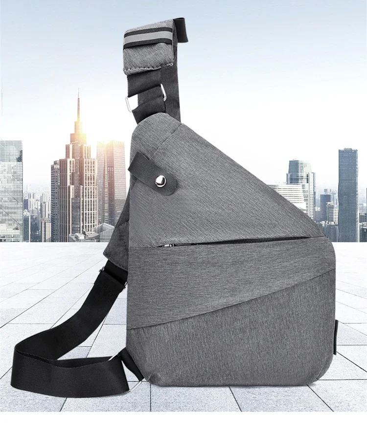 Brand Men Travel Business Fino Bag Burglarproof Shoulder Bag Holster Anti Theft Security Strap Digital Storage Chest Bags рюкзак