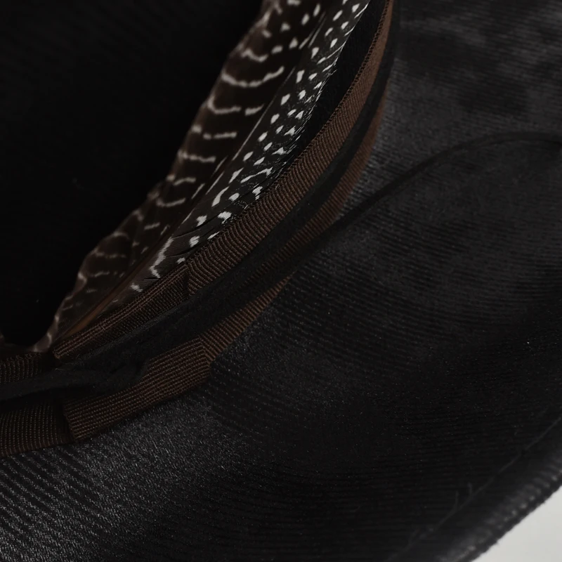 Handmade Feather Accessories Fedoras Hat Vintage Western Cowboy Hat Outdoor Travel Party Street Style Sombrero Hombre Caps