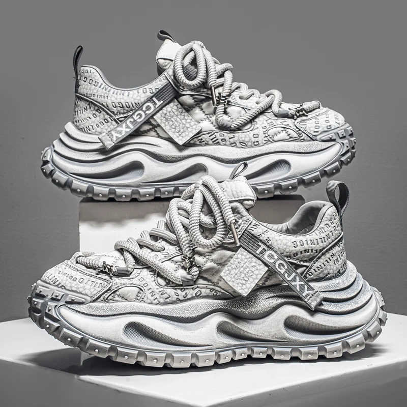Men Breathable Casual Sneakers Heightening Wear Resistant Fashion Versatile Halloween Christmas Gift