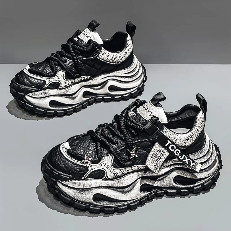 Men Breathable Casual Sneakers Heightening Wear Resistant Fashion Versatile Halloween Christmas Gift