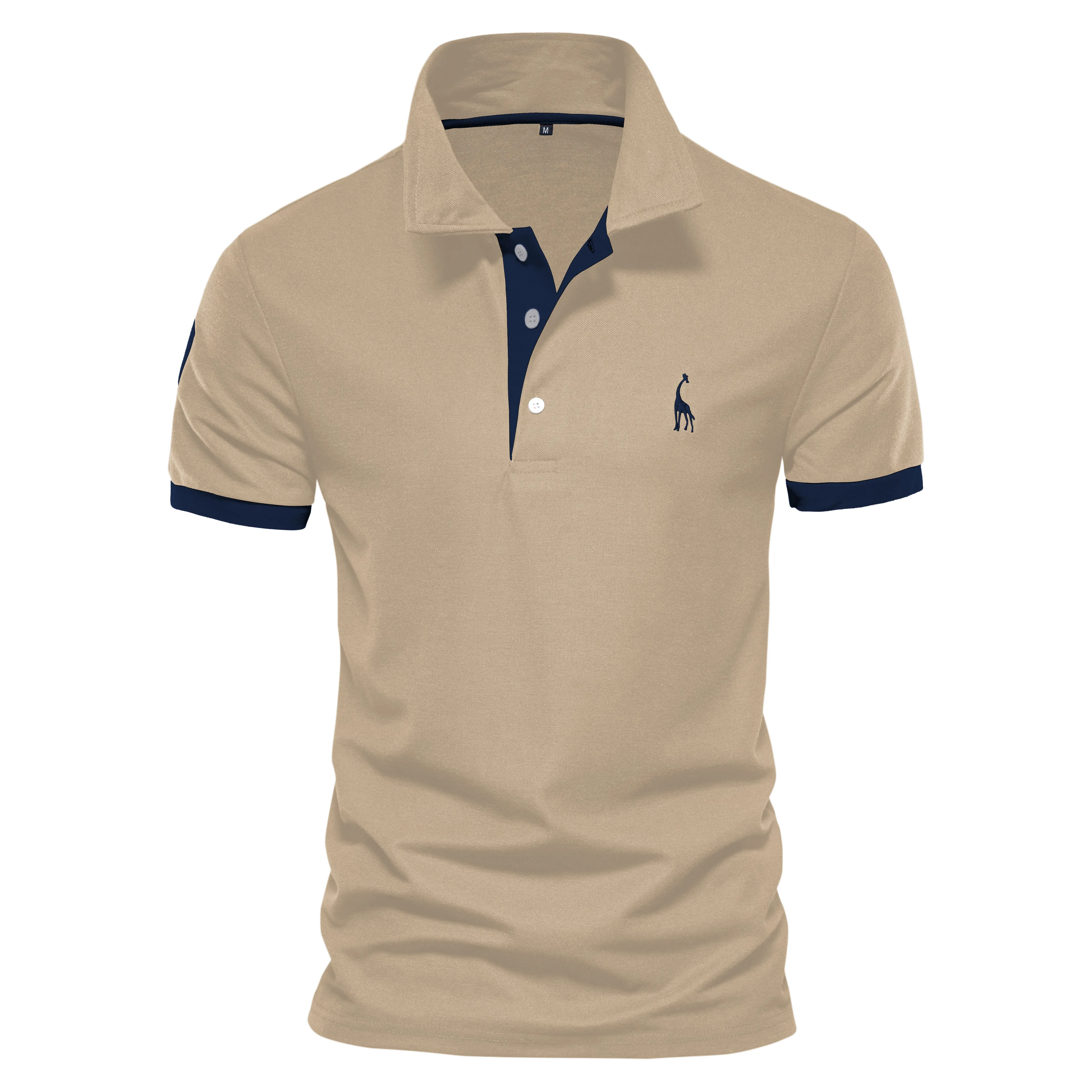 AIOPESON Embroidery 35% Cotton Polo Shirts for Men Casual Solid Color Slim Fit Mens Polos New Summer Fashion Brand Men Clothing