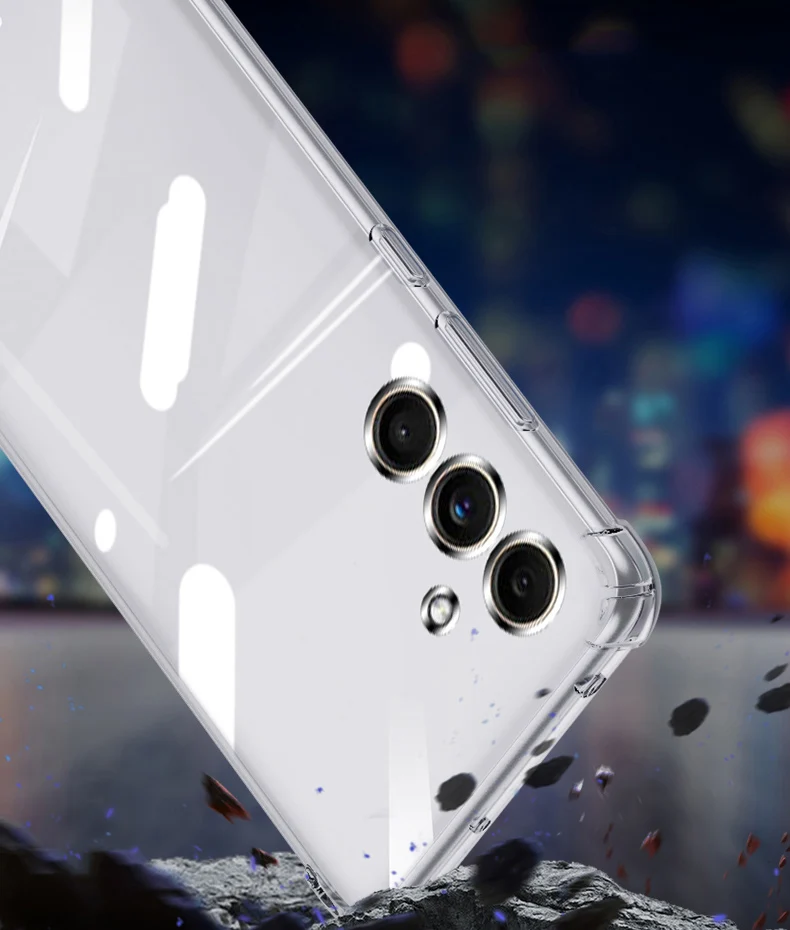 Clear Phone Case For Samsung Galaxy S22 S23 S24 Plus S25 Ultra S21 Fe Silicone Soft Case For Samsung A16 A26 A36 A56 A55 A35 A15
