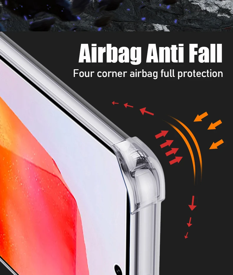 Clear Phone Case For Samsung Galaxy S22 S23 S24 Plus S25 Ultra S21 Fe Silicone Soft Case For Samsung A16 A26 A36 A56 A55 A35 A15