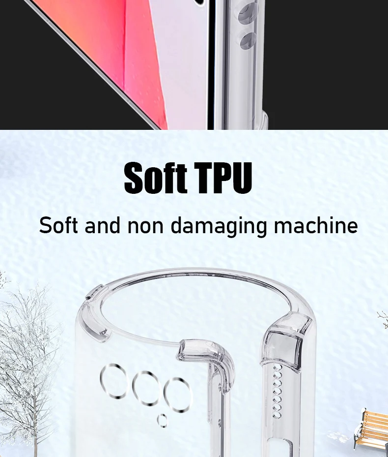 Clear Phone Case For Samsung Galaxy S22 S23 S24 Plus S25 Ultra S21 Fe Silicone Soft Case For Samsung A16 A26 A36 A56 A55 A35 A15