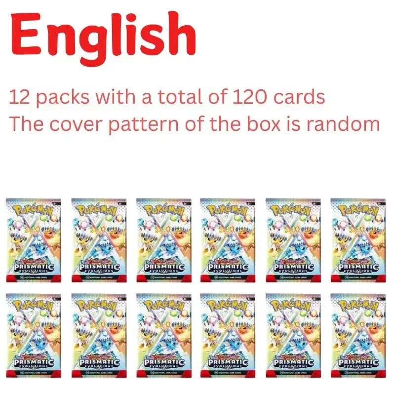 360Pcs/Set English Pokémon Card Prismatic Evolutions Scarlet Violet 151 English Booster Battle Transaction Card Gifts