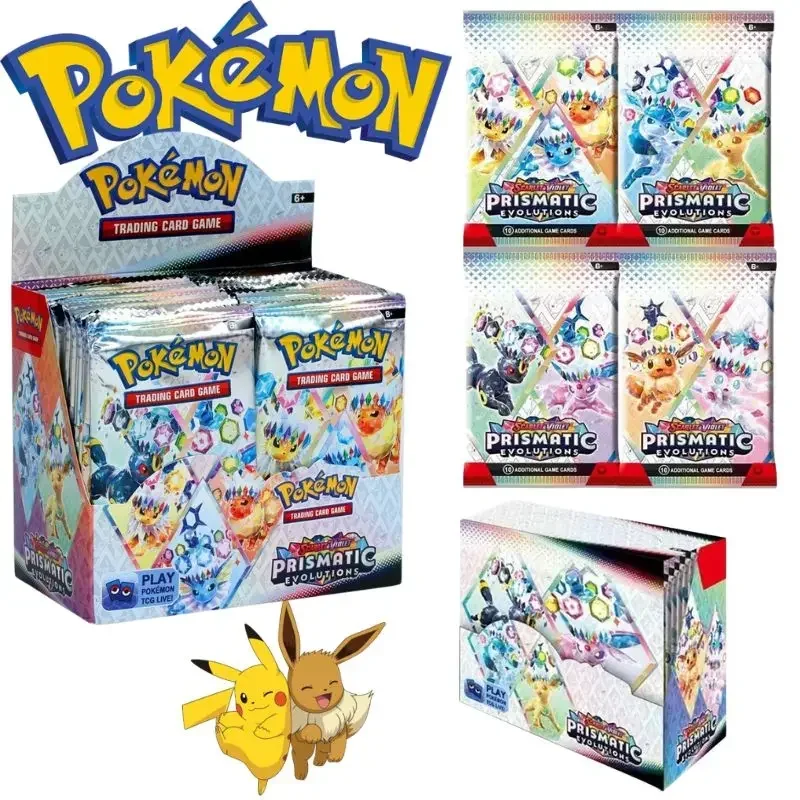 360Pcs/Set English Pokémon Card Prismatic Evolutions Scarlet Violet 151 English Booster Battle Transaction Card Gifts