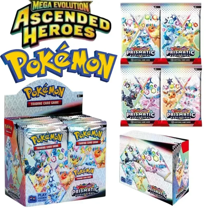 360Pcs/Set English Pokémon Card Prismatic Evolutions Scarlet Violet 151 English Booster Battle Transaction Card Gifts