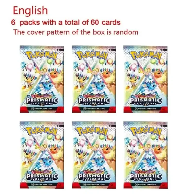 360Pcs/Set English Pokémon Card Prismatic Evolutions Scarlet Violet 151 English Booster Battle Transaction Card Gifts