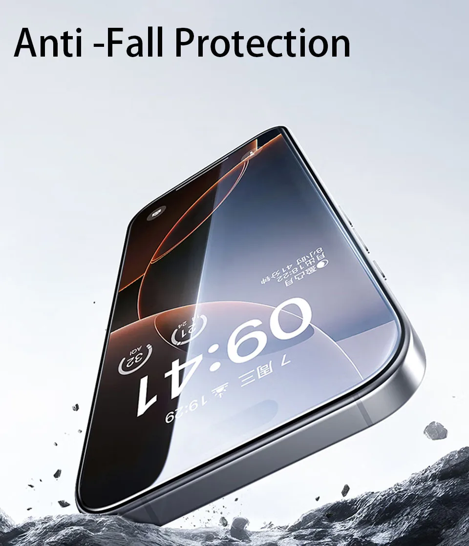 4Pcs Full Cover Tempered Glass For iPhone 17 16 15 14 13 12 11 Pro Max Mini Screen Protector For iPhone 7 8 Plus X XS XR Glass