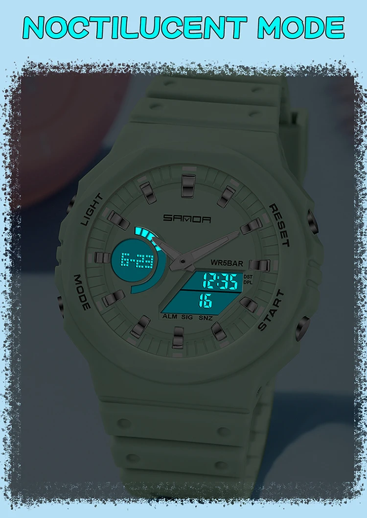 SANDA Outdoor Sports Watches Men Ms LED Digital Watches Military Waterproof Date Electronic Watch Boy Girl Relogio Masculino