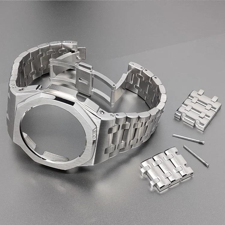 GM-2100 GBM2100 Stainless Steel Case Bezel metal Strap For Casio G-SHOCK GM2100 GBM-2100 Mod Kit Replacement Mod Refit Kit