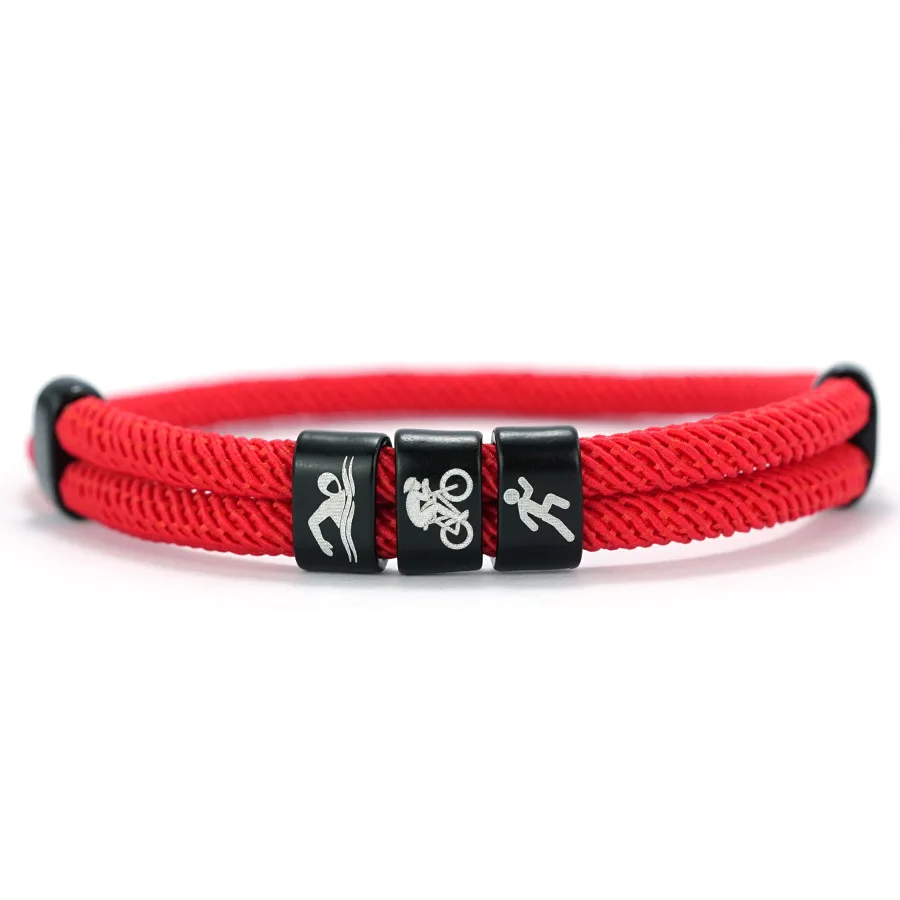 Noter Creative Men Triathlon Sport Cord Bracelet Premium Selected 4mm Rope 6 Color Options Outdoor Cool Riding Wrist Accessories