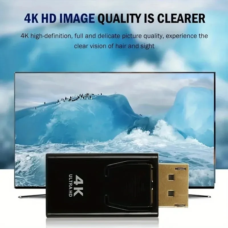 DP To HDTV 4K Connector DisplayPort DP Male to HDMI-Compatible Female Adapter Converter Video Audio Plug For Computer TV Laptop