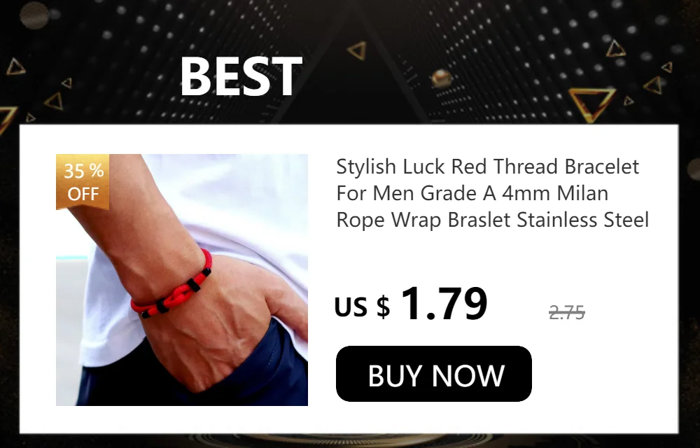 New Minimalist Outdoors Sports Men Bracelet Rope Bilayer 4mm Lucky Red Thread Braclet Bangle Gift For Him Beach Nautical Braslet