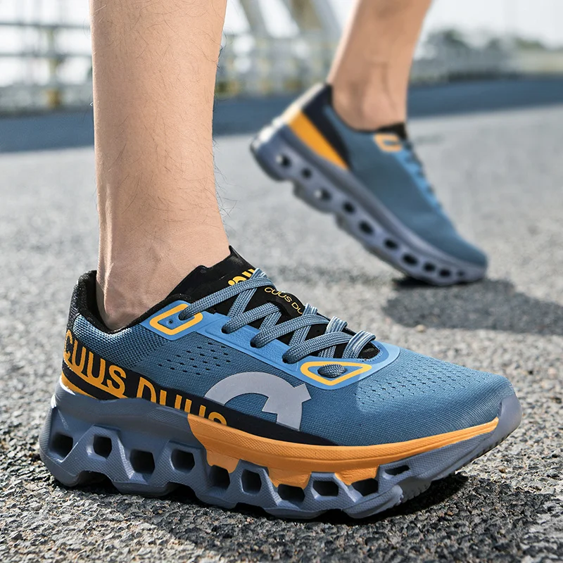 Hot Men's Cushioning Running Shoes Lightweight Athletic Casual Sneakers Male Non-Slip Sports Shoes Outdoor Travel Walking Shoes
