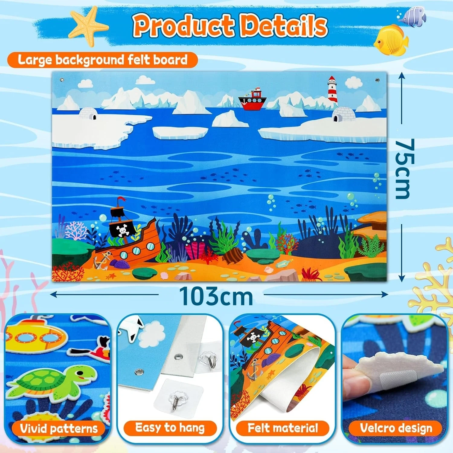 Montessori Toy Solar System Felt Story Busy Board Set for Toddlers Farm Early Learning Storytelling Interactive Play Travel Gift
